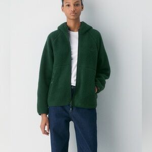 TNA Women’s Forest Green Fleece Jacket